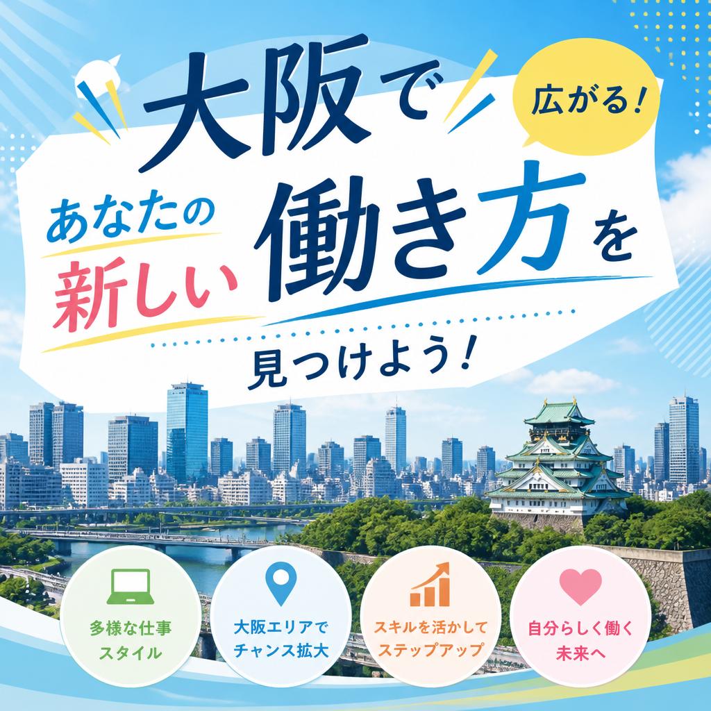 大阪で広がる！あなたの新しい働き方を見つけよう！