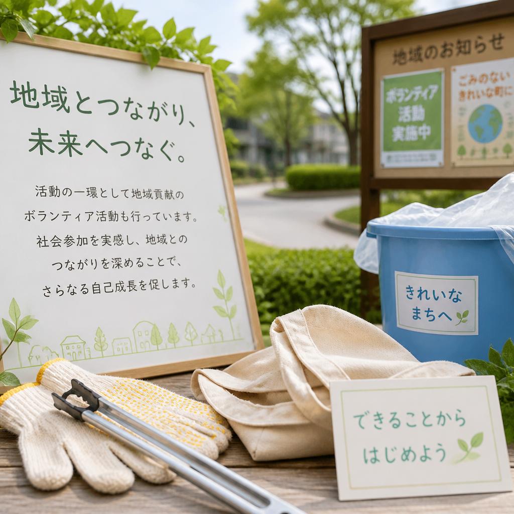 ボランティア活動で地域とつながる
