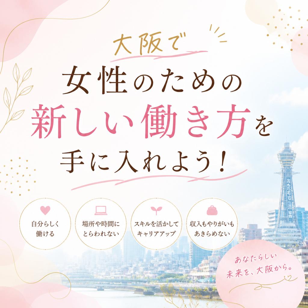 大阪で女性のための新しい働き方を手に入れよう！