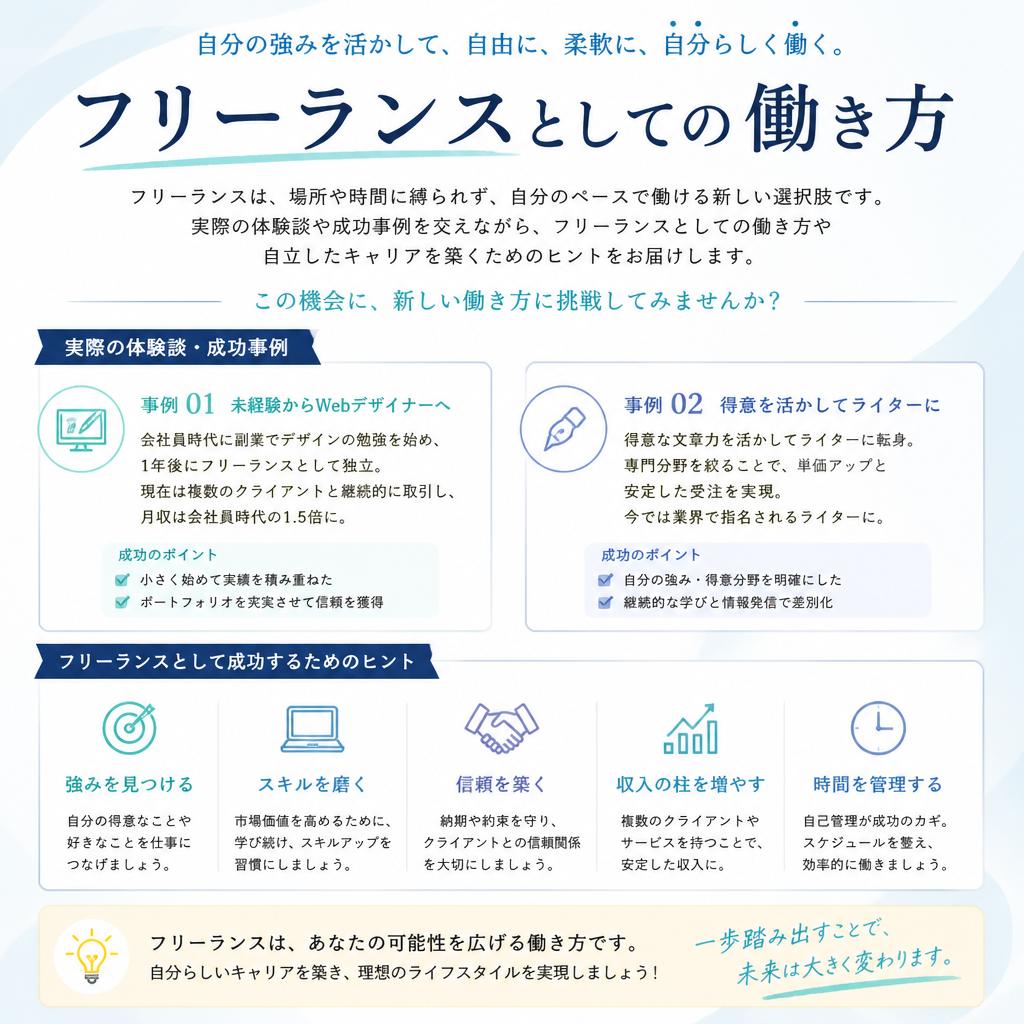フリーランスとしての働き方