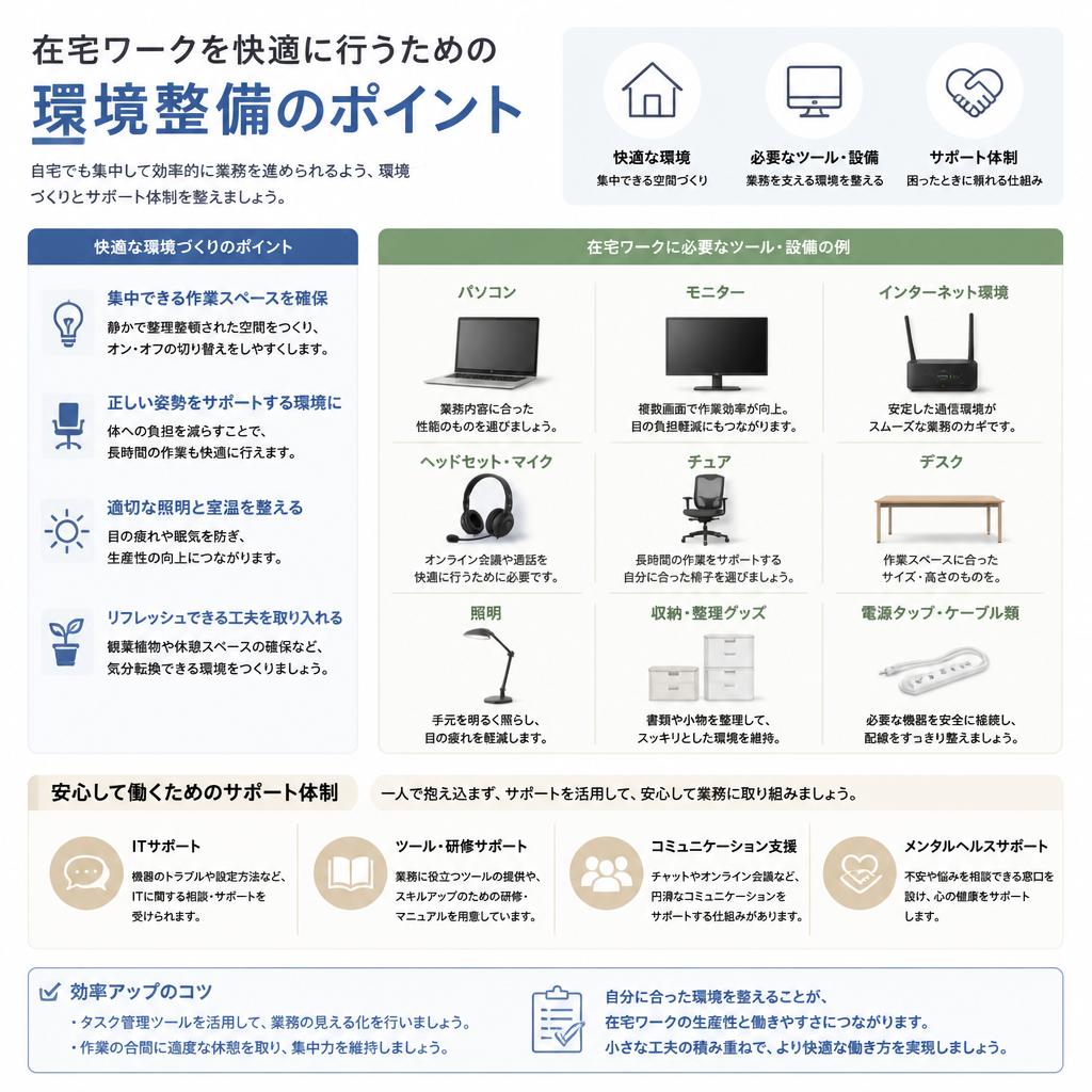 支援サポートと環境整備