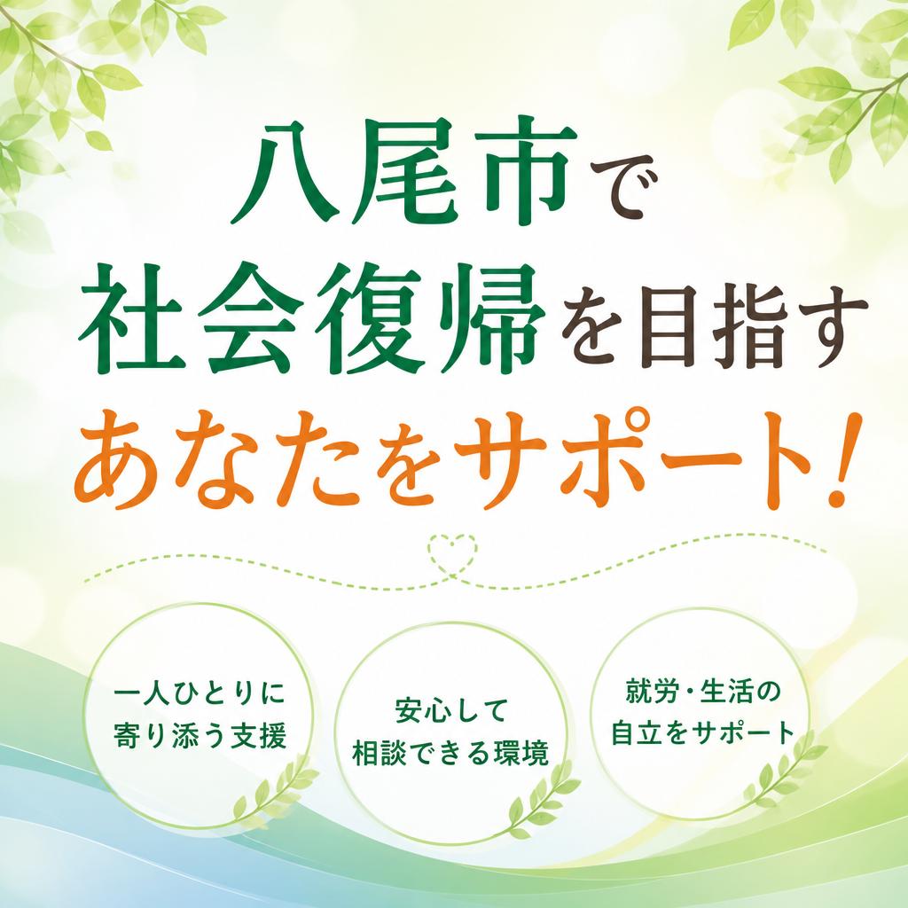 八尾市で社会復帰を目指すあなたをサポート！