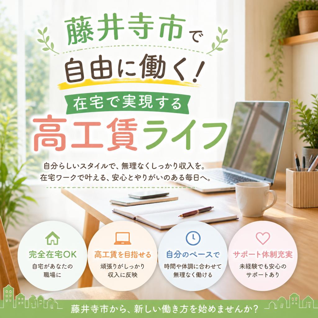 藤井寺市で自由に働く！在宅で実現する高工賃ライフ
