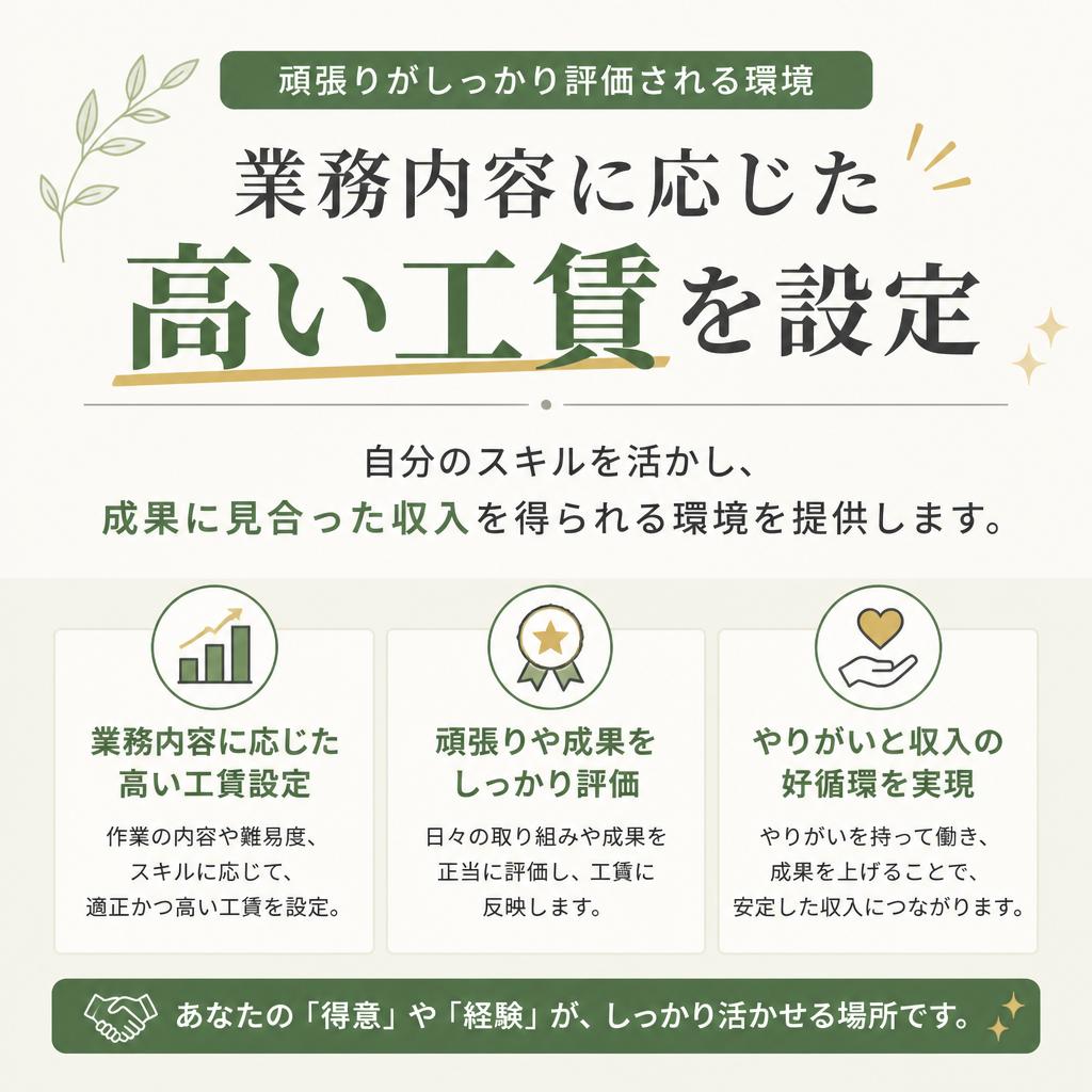 高工賃を実現する仕組み