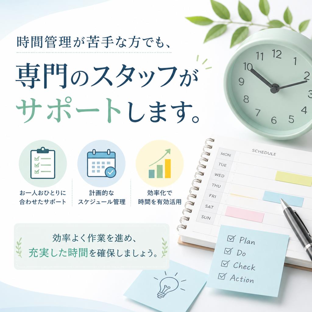 効率的な時間管理のサポート