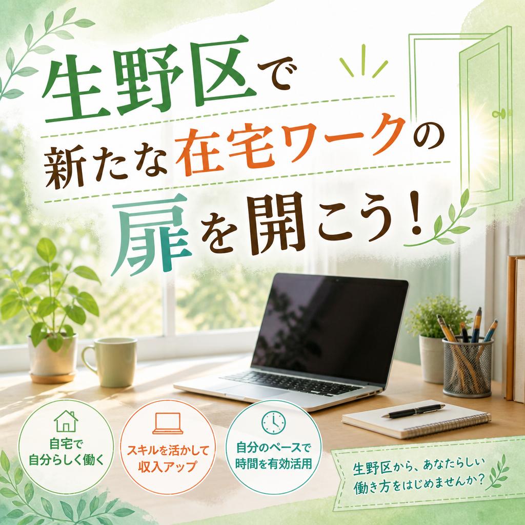 生野区で新たな在宅ワークの扉を開こう！