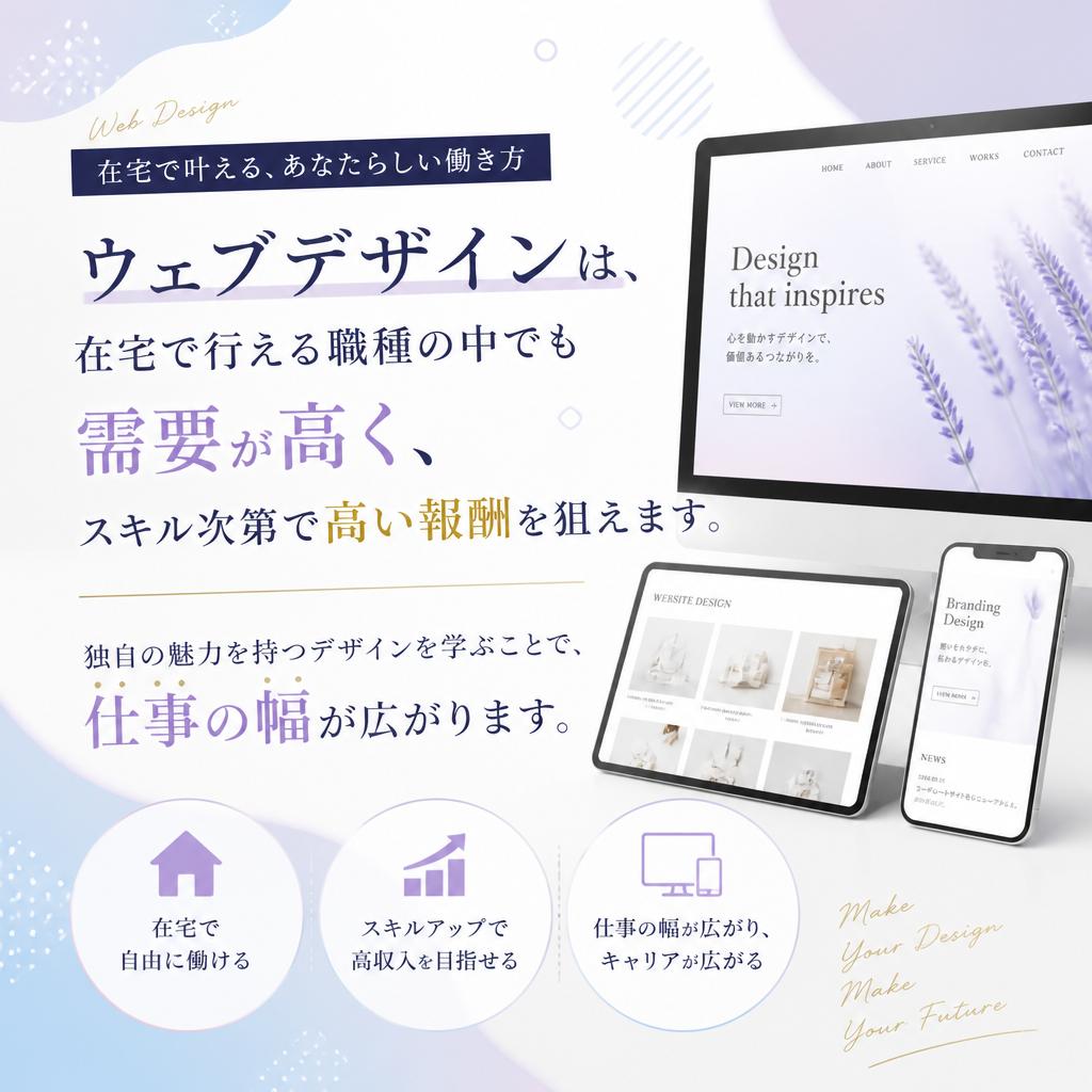 ウェブデザインで高収入を目指す
