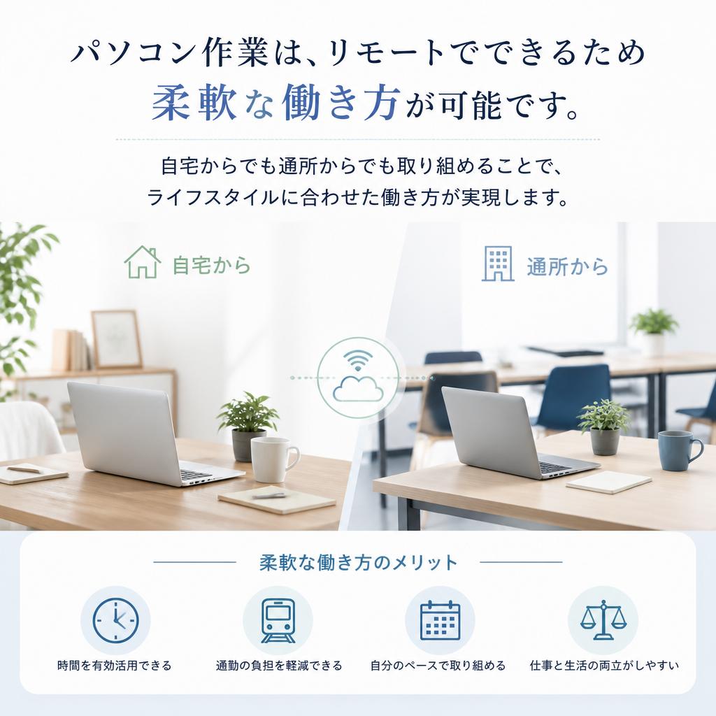 パソコン作業の魅力