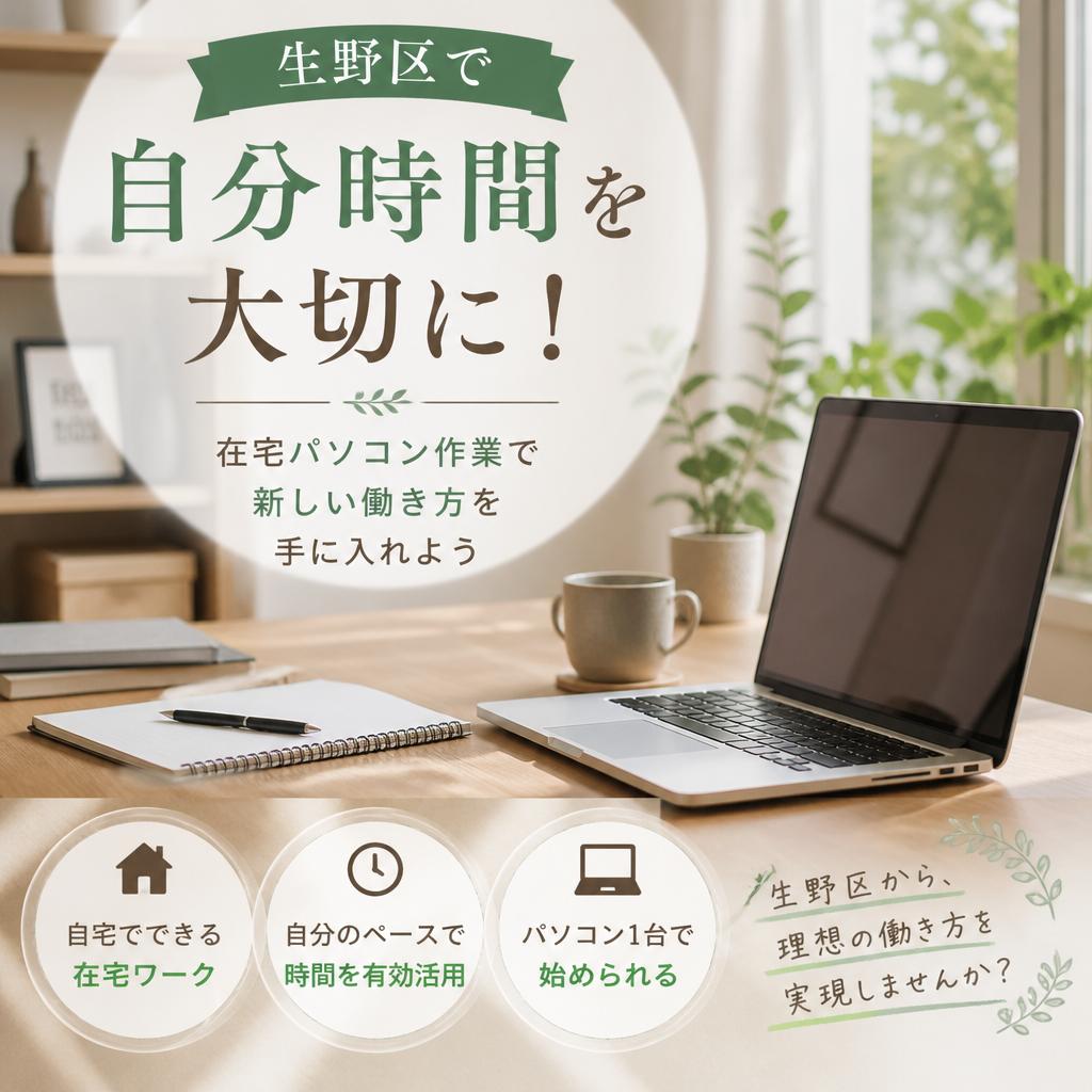 生野区で自分時間を大切に！在宅パソコン作業で新しい働き方を手に入れよう