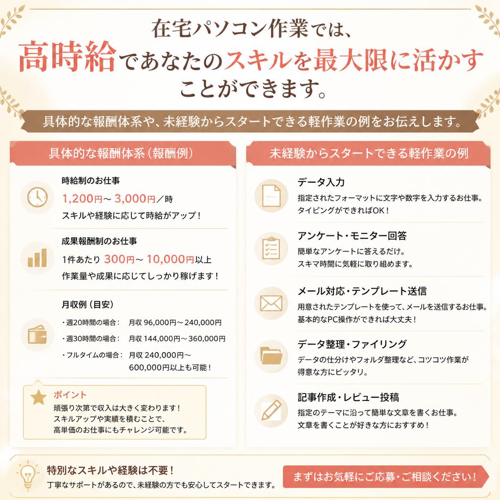 高時給であなたのスキルを活かす