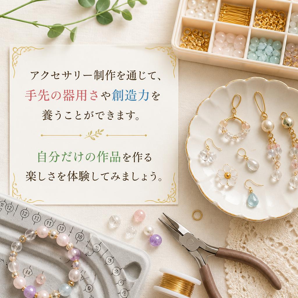 アクセサリー制作でスキルアップ
