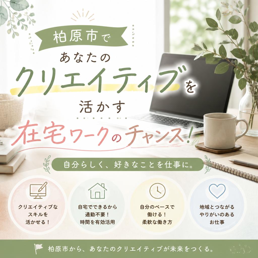 柏原市であなたのクリエイティブを活かす在宅ワークのチャンス！