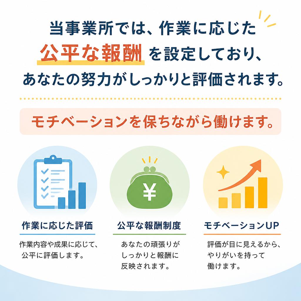 納得の報酬体系