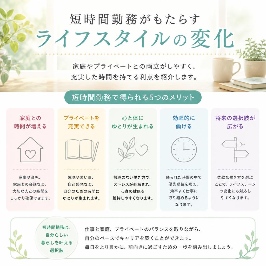 短時間勤務のメリット