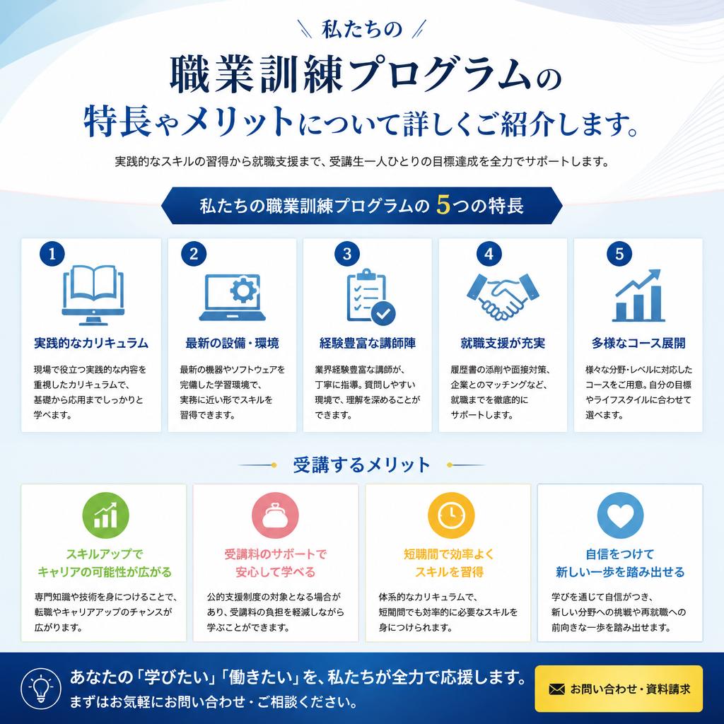2. 職業訓練の魅力とは？
