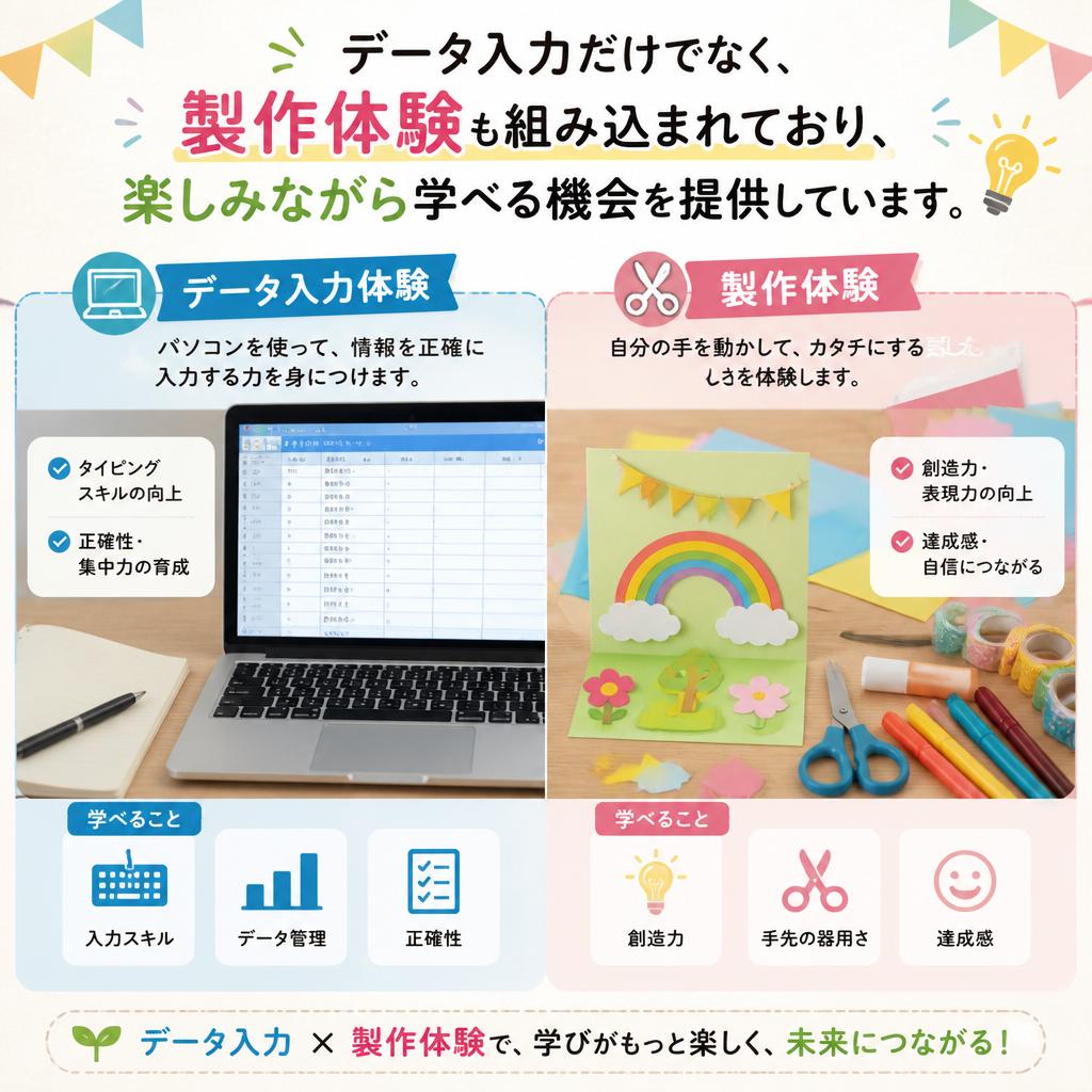 体験型学習で楽しみながらスキルアップ！