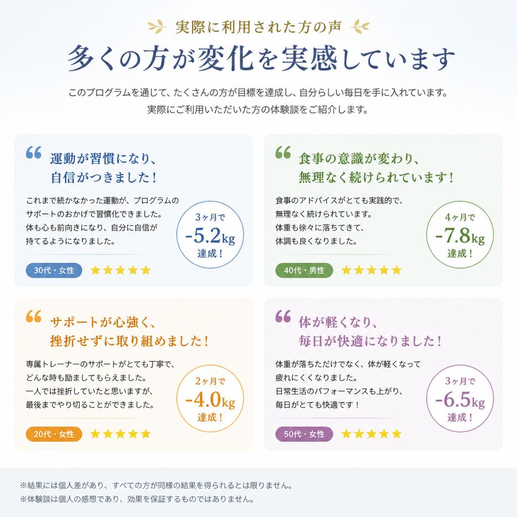 利用者の声