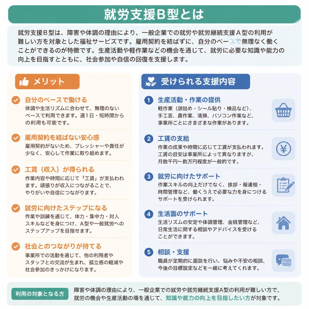 就労支援B型とは?