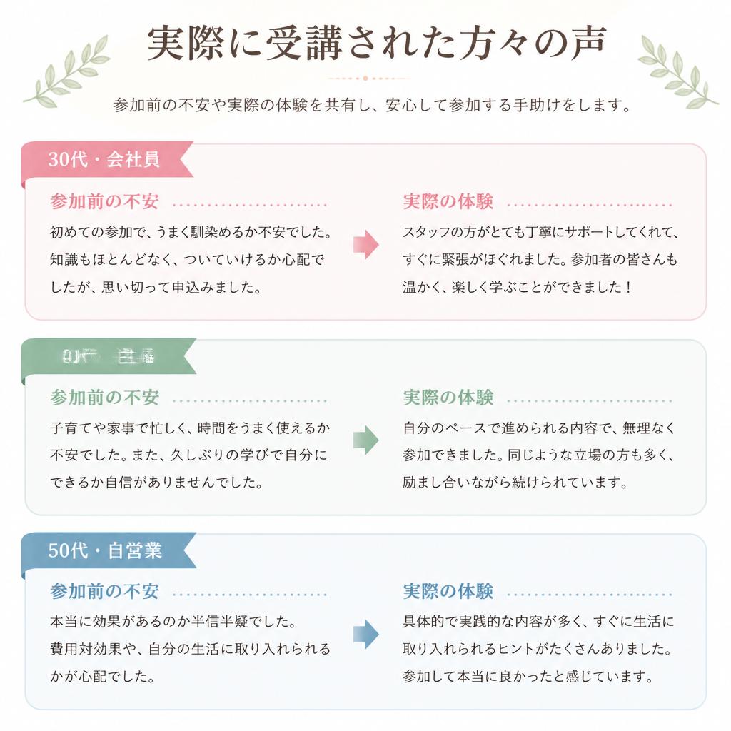 利用者の声