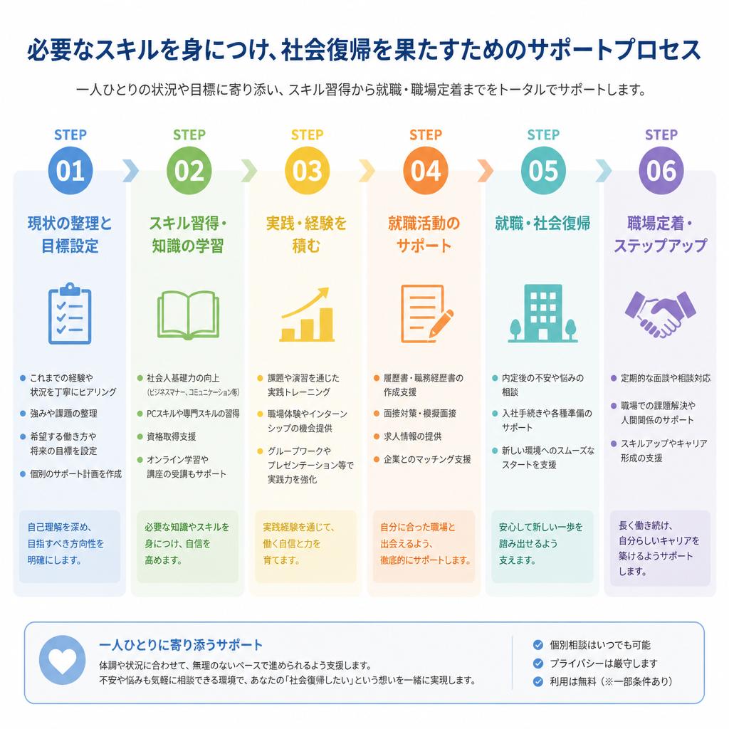社会復帰へのステップ