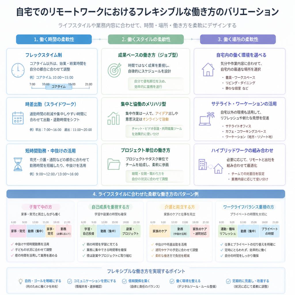 リモートワークの柔軟な働き方