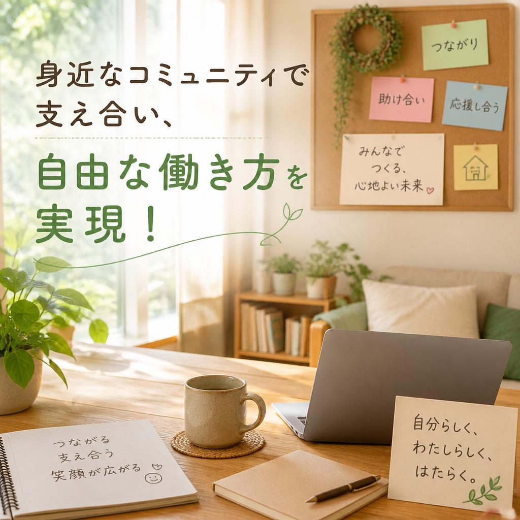 身近なコミュニティで支え合い、自由な働き方を実現！