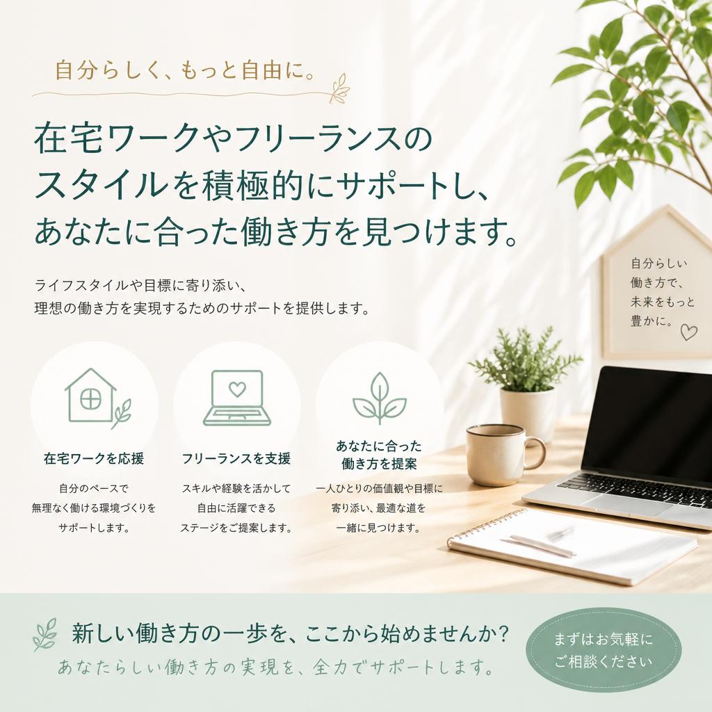 自由な働き方の実現