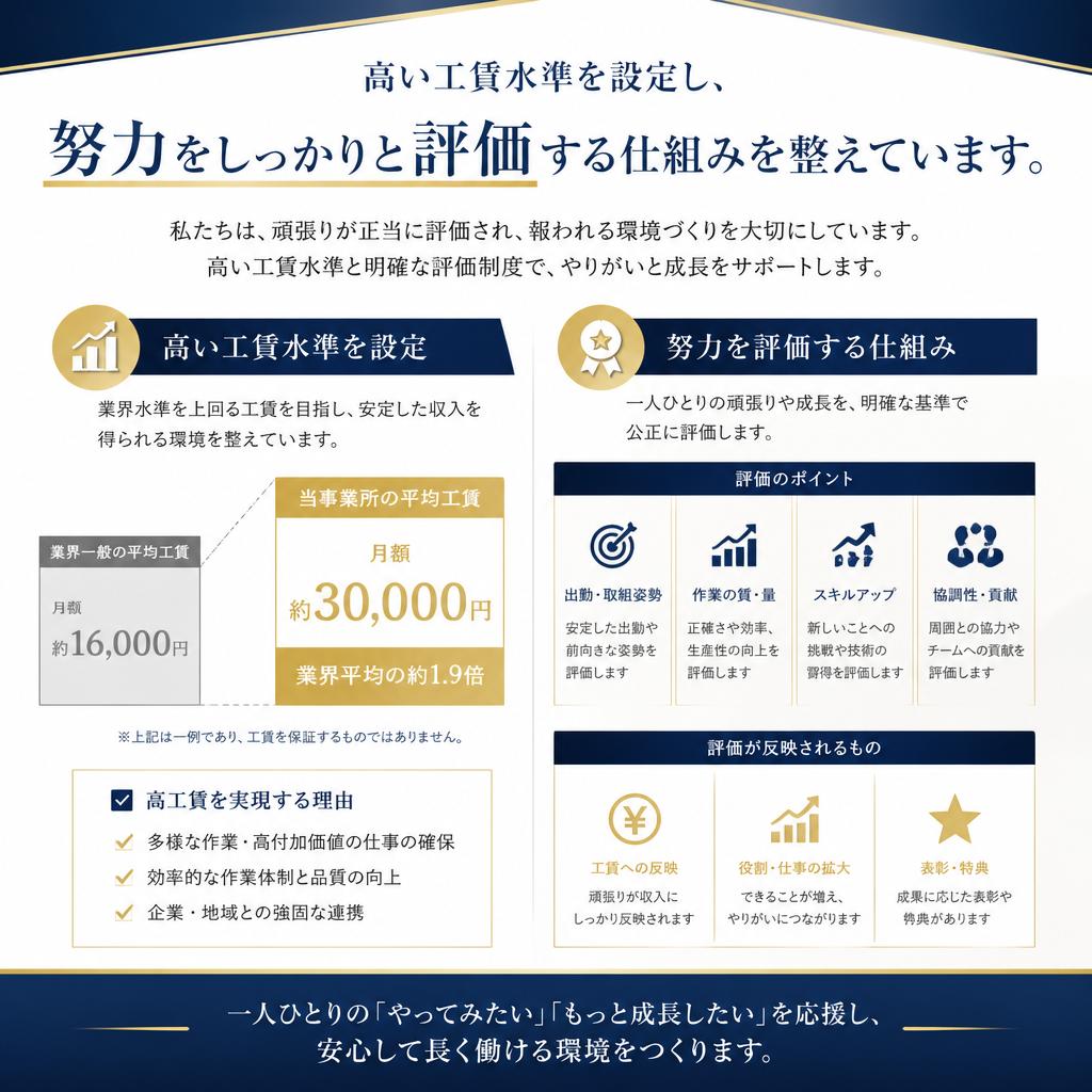高工賃の確保
