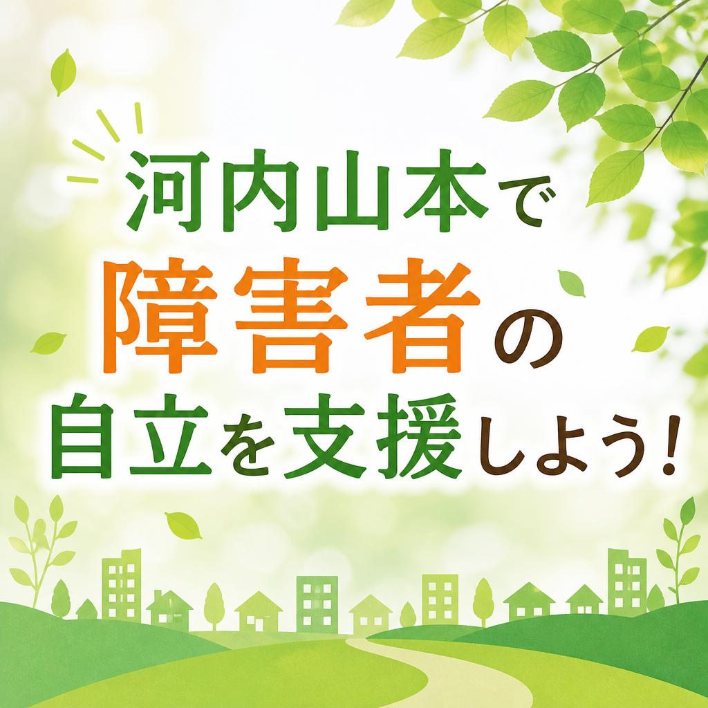 河内山本で障害者の自立を支援しよう！