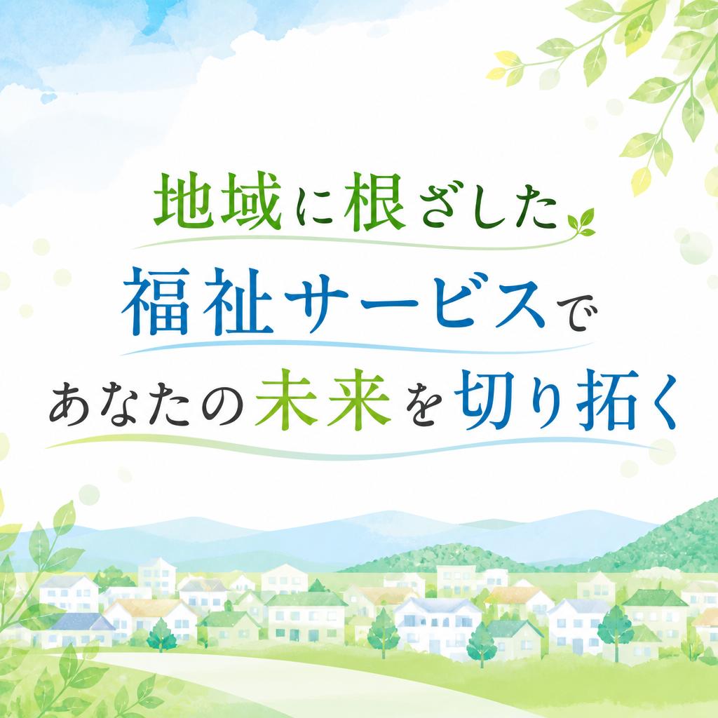 地域に根ざした福祉サービスであなたの未来を切り拓く