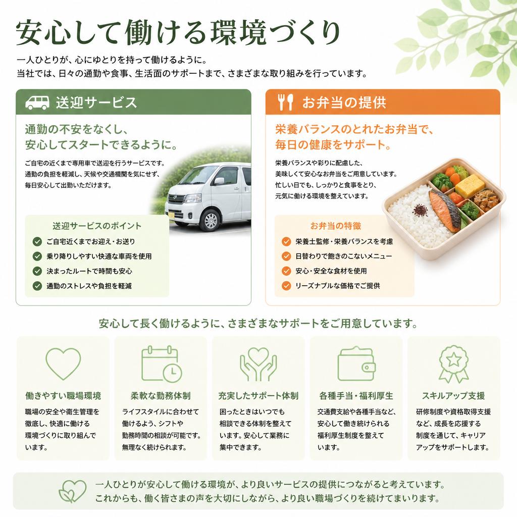 安心して通える環境