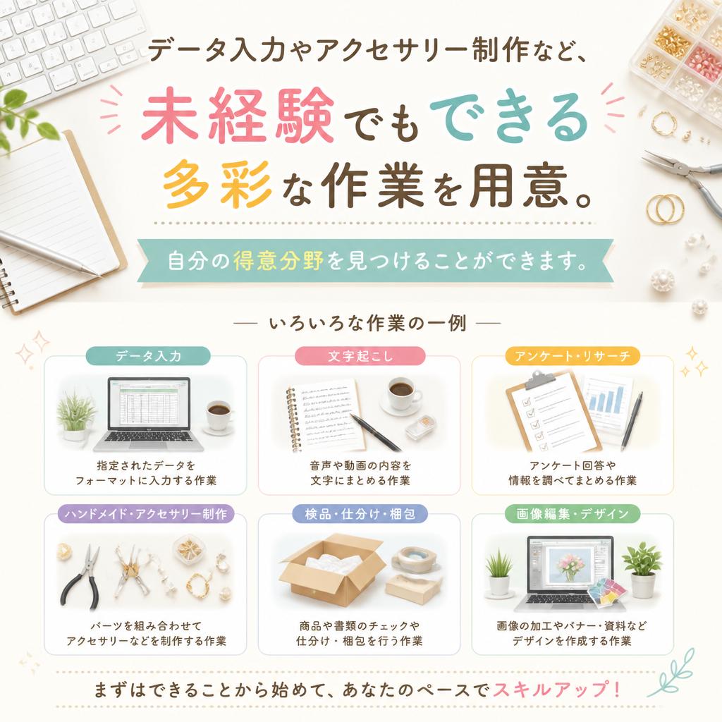 多様な作業内容