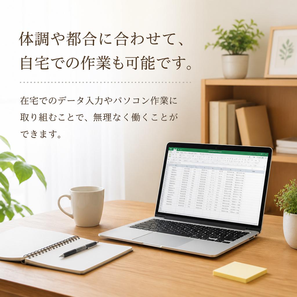 在宅での作業にも対応